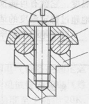 压板式压紧连接示意图 压板式压紧连接示意图